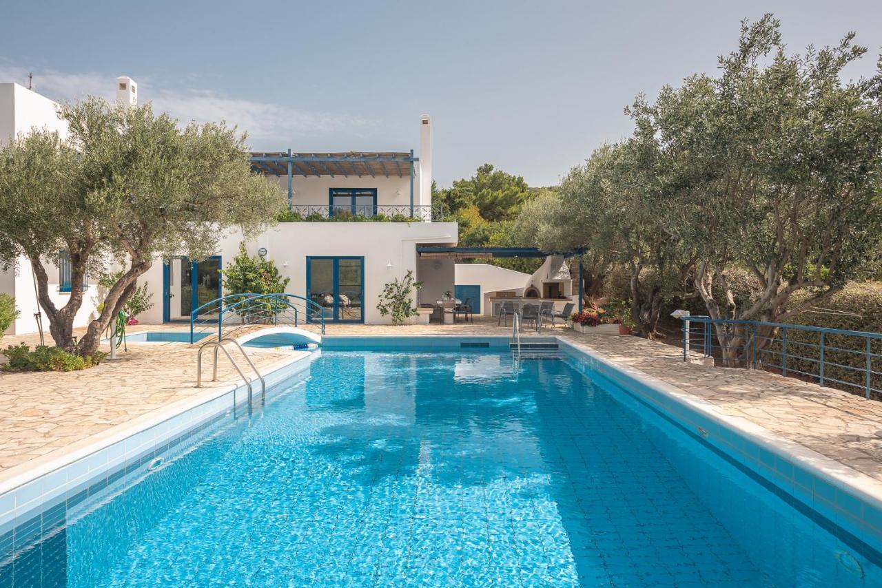 Summer Villa Pasiphae Private Pool - Bbq -Beach 2Min ซูนิโอ ภายนอก รูปภาพ
