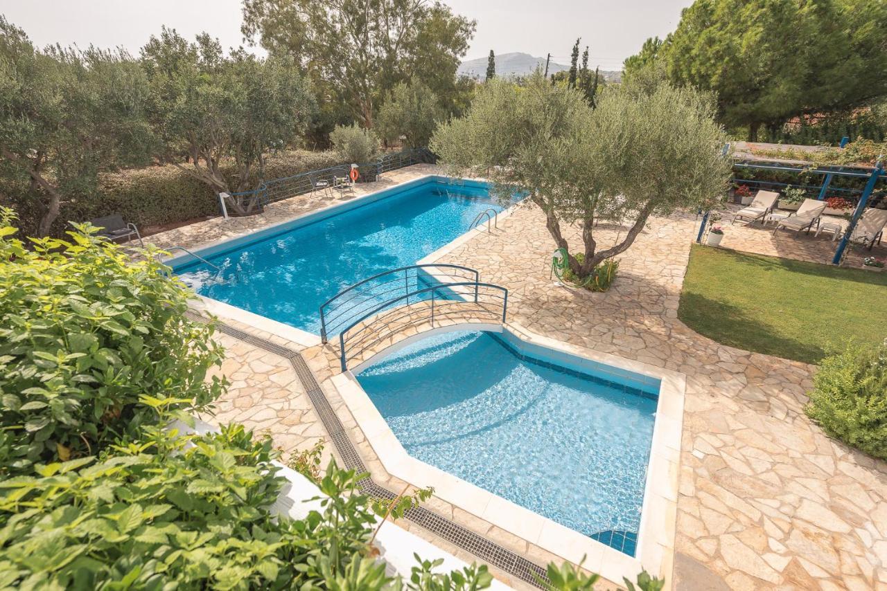 Summer Villa Pasiphae Private Pool - Bbq -Beach 2Min ซูนิโอ ภายนอก รูปภาพ