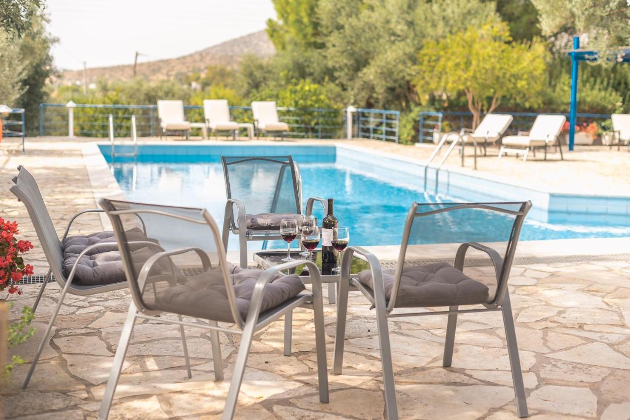 Summer Villa Pasiphae Private Pool - Bbq -Beach 2Min ซูนิโอ ภายนอก รูปภาพ